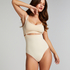 String taille haute à gaine sculptante sans coutures mise en forme, Beige
