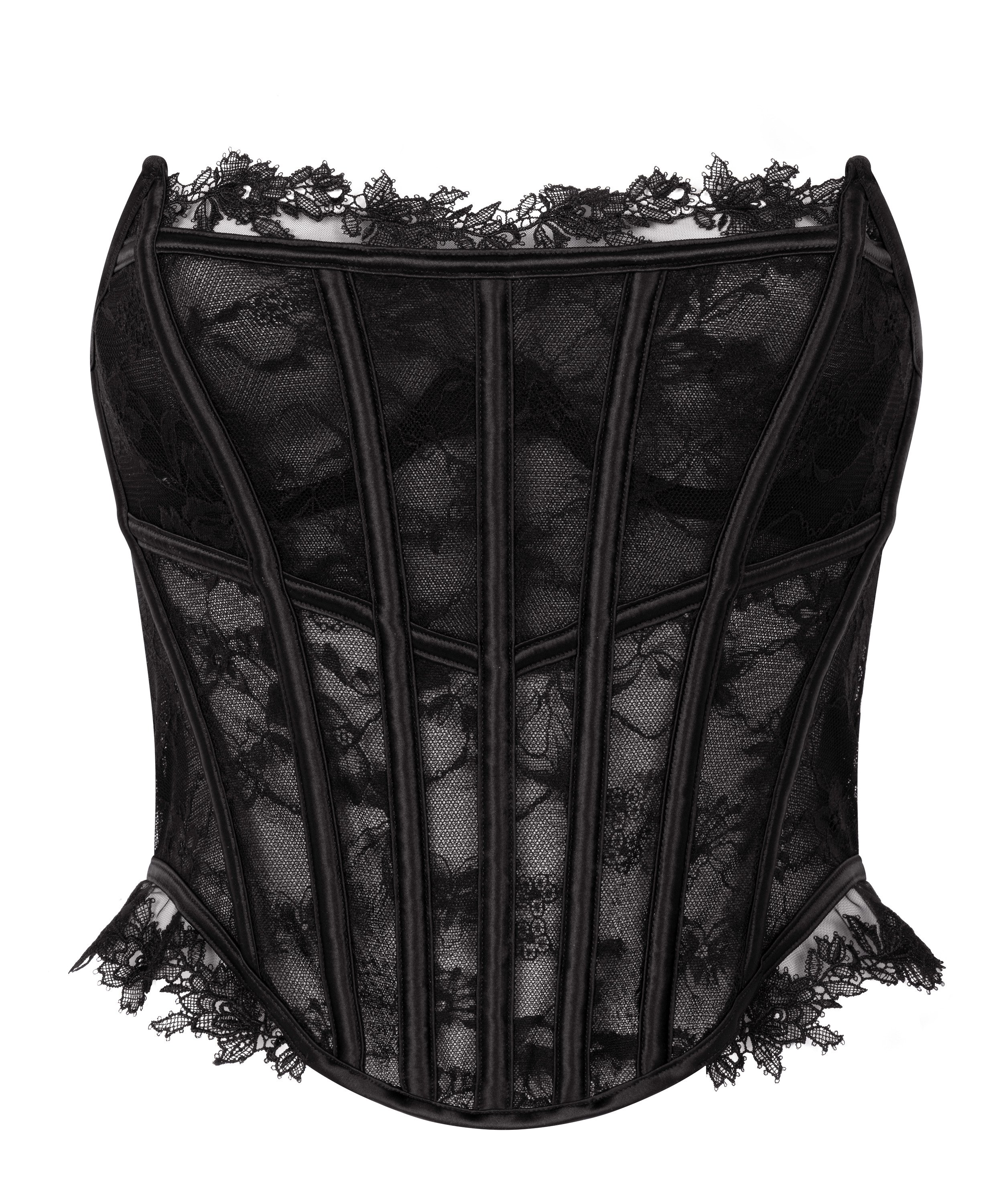 Bustier Julia , Noir, main