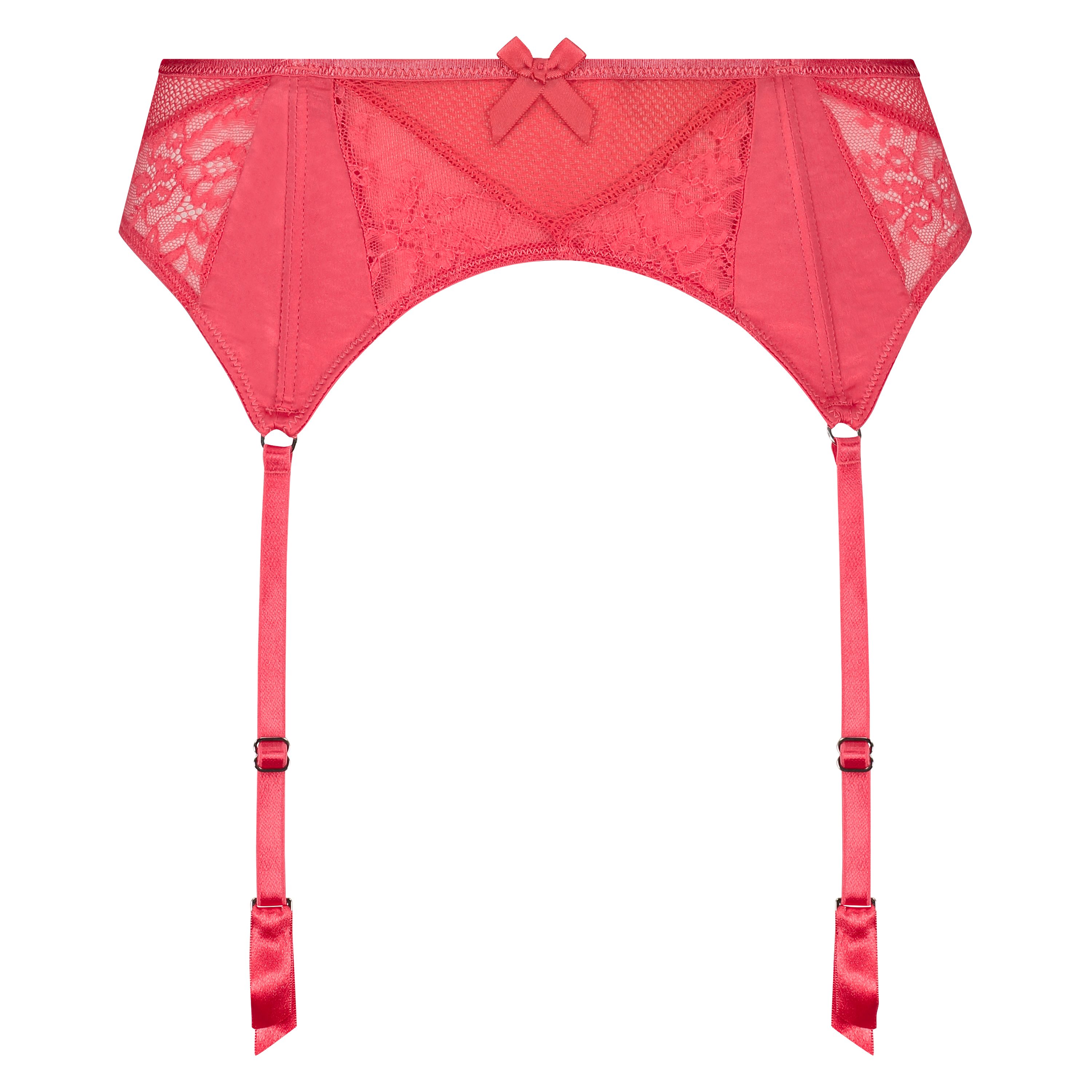 Porte-jarretelles Duckie, Rouge, main