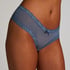 Slip br&eacute;silien V-shape mesh, Bleu
