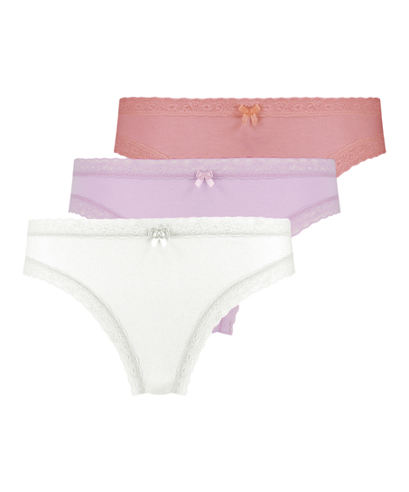 3-pack slip classics, Blanc