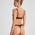 Soutien-gorge à armatures longline push-up préformé Avela, Noir
