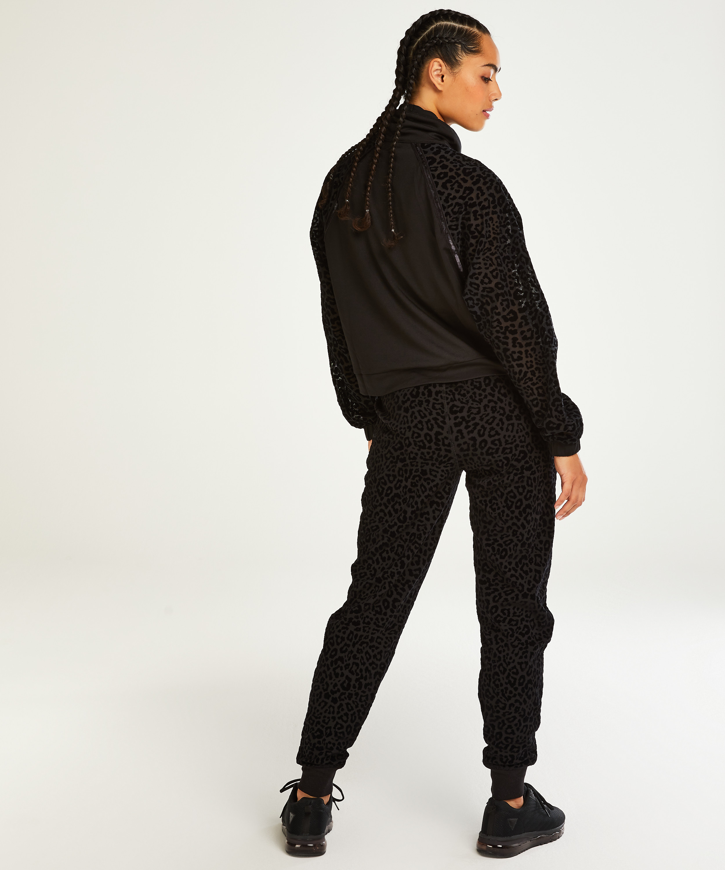 HKMX Veste Léopard, Noir, main