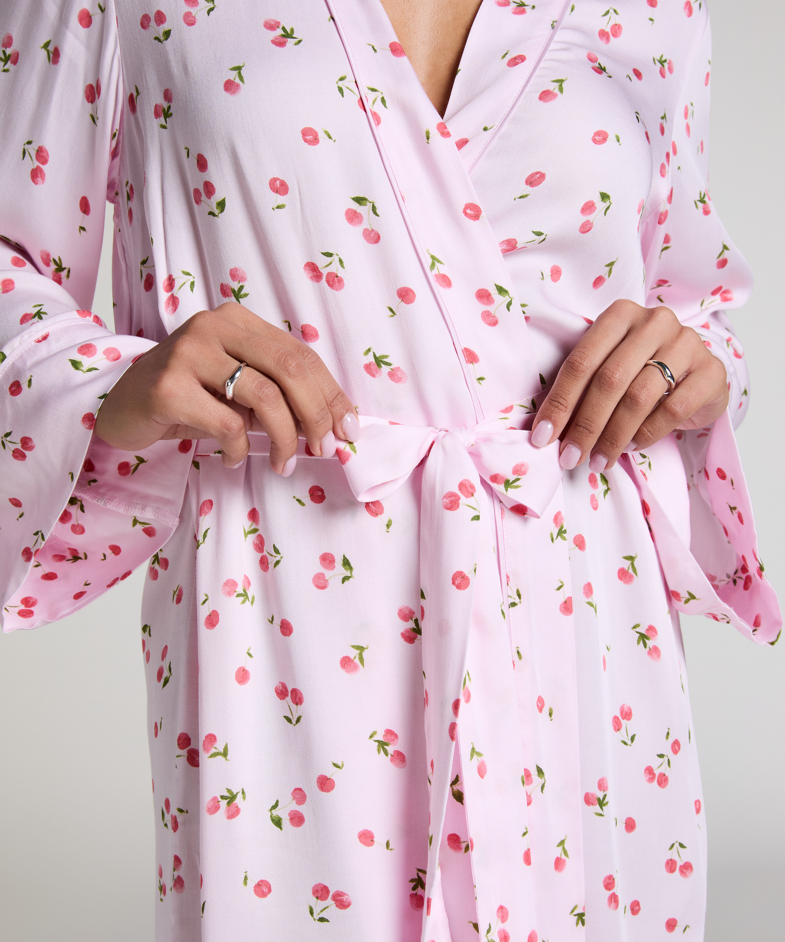 Kimono Satin, Rose, main