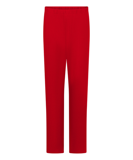 Pantalon Brushed Jersey, Rouge