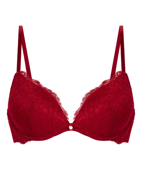 Soutien-gorge à armatures préformé push-up Marine, Rouge
