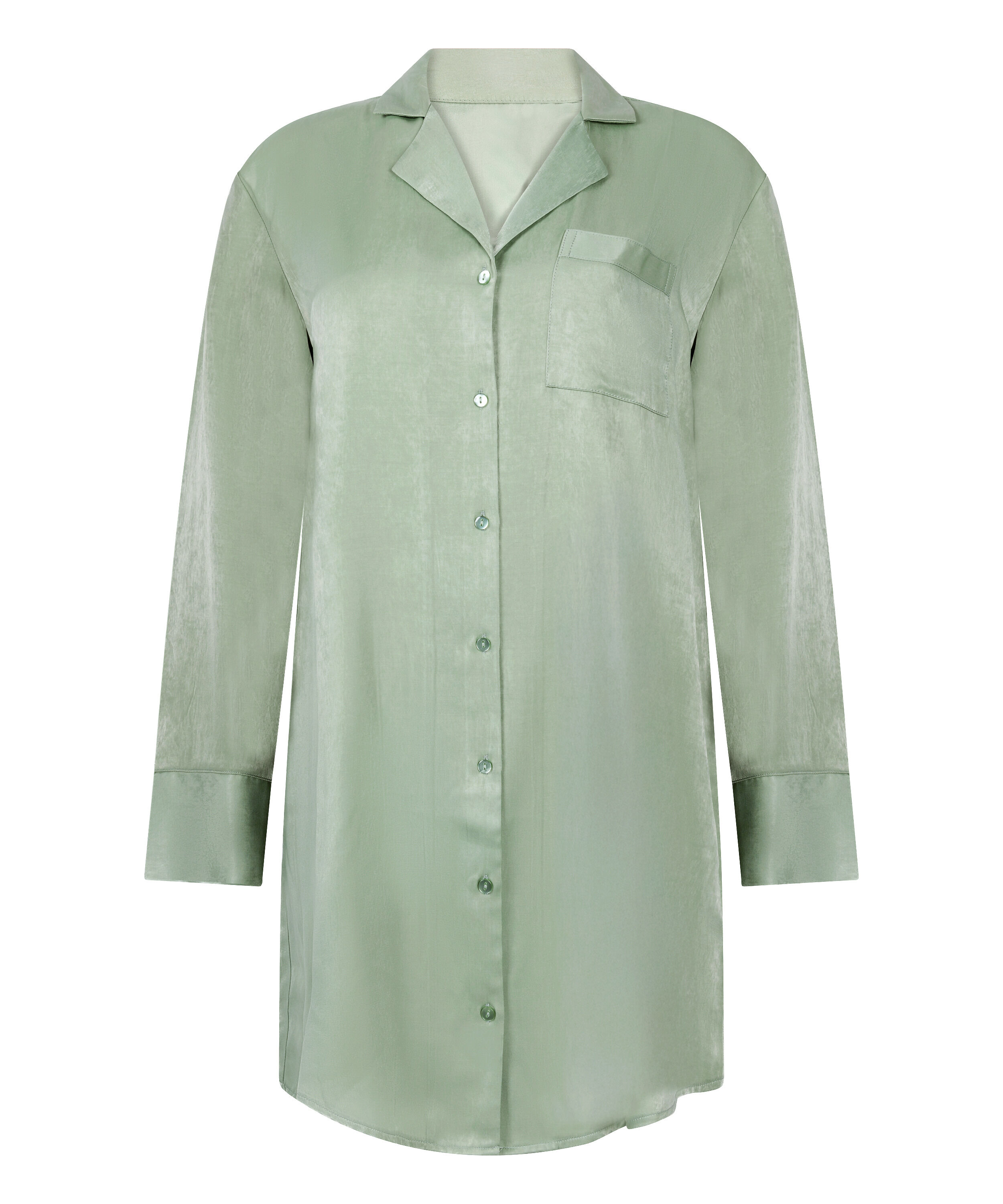 Robe-chemise en satin Ayla, Vert