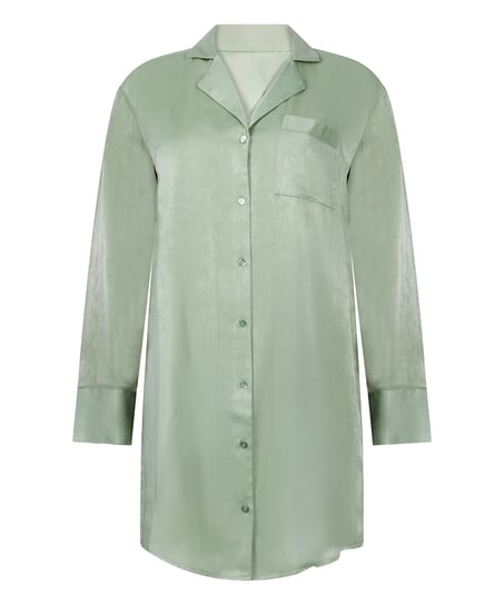 Robe-chemise en satin Ayla, Vert