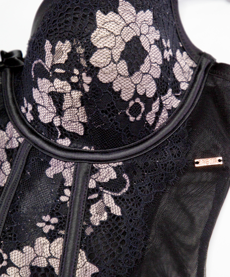 Bustier Aleta, Noir