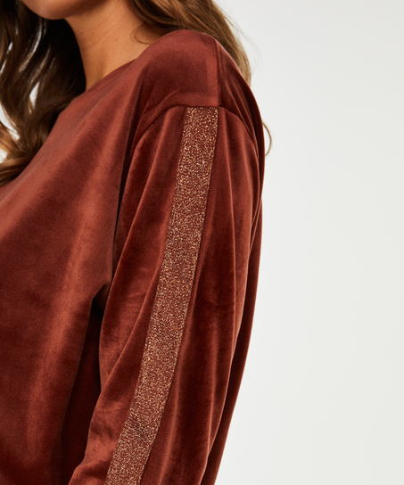 Top de grossesse en velours Shimmer, Marron