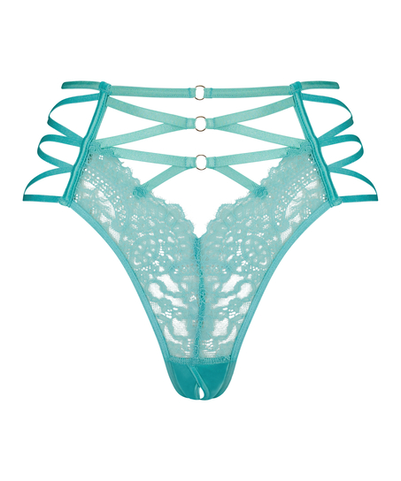 Slip brésilien à entrejambe ouvert Monet, Vert