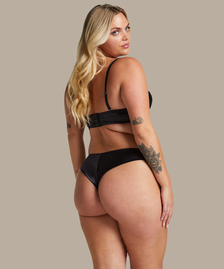 Soutien-gorge à armatures préformé sans bretelles Chalice, Noir