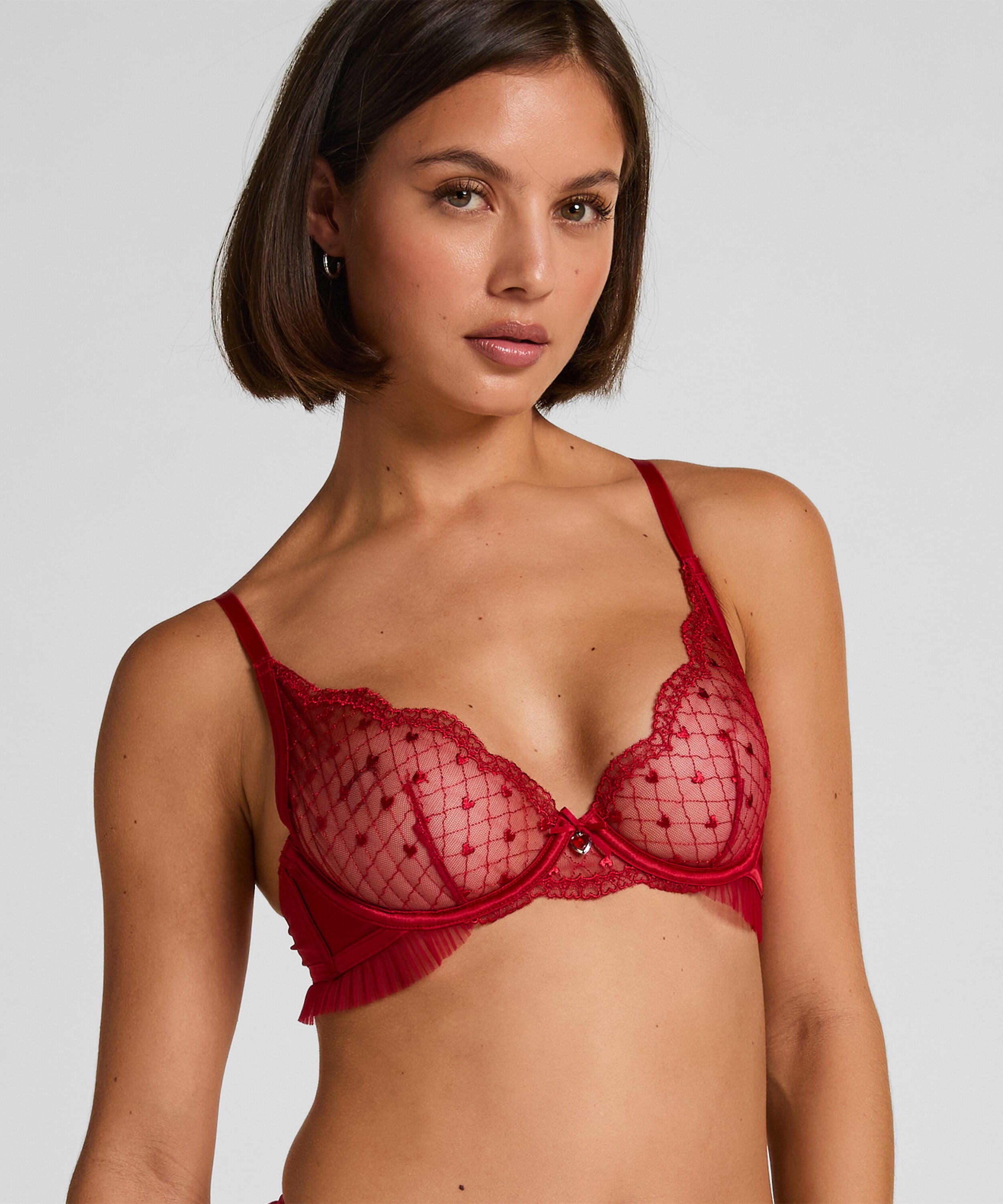Soutien-gorge à armatures non-préformé Cordelie, Rouge Soutien-gorge à armatures non-préformé Cordelie, Rouge
