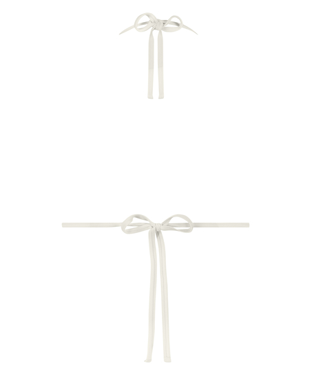 Haut de bikini triangle Maui, Blanc