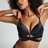 Soutien-gorge à armatures longline push-up préformé Colette, Noir