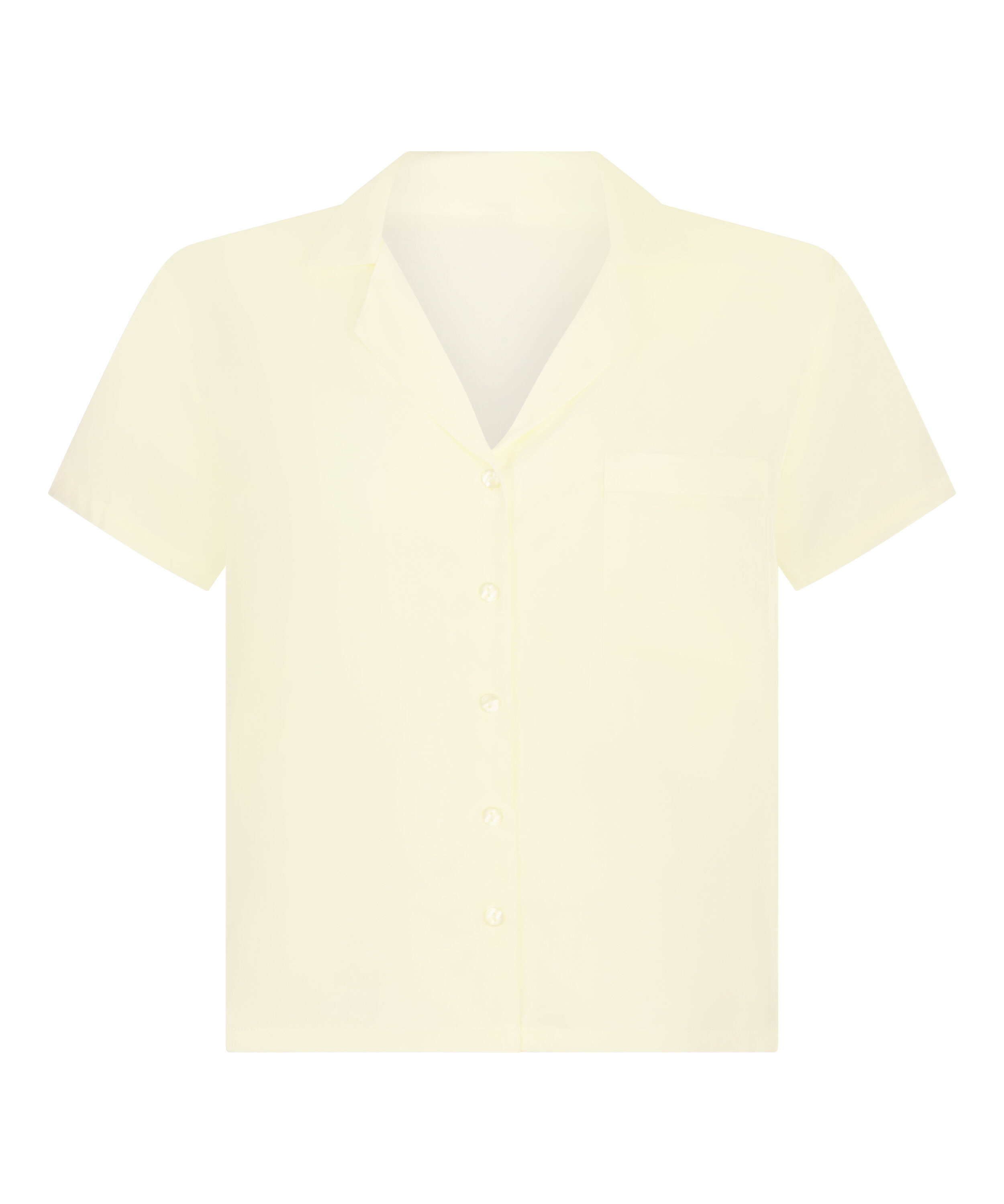 Veste &agrave; manches courtes en satin, Jaune