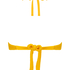 Haut de bikini bandeau Crinkle, Jaune