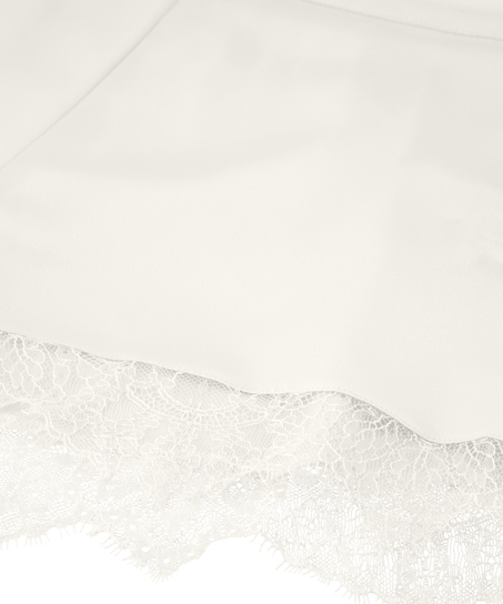Short en satin Camille, Blanc