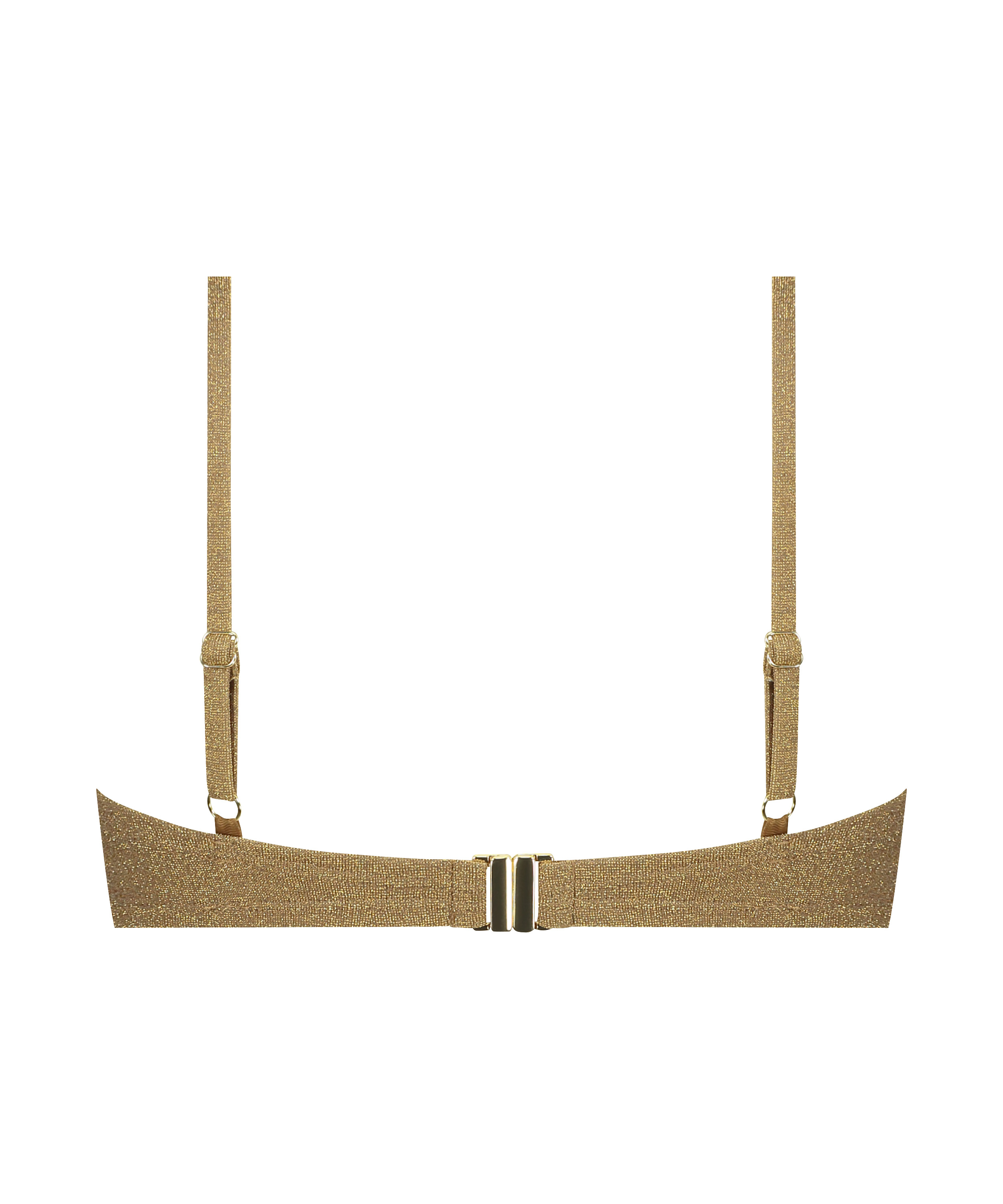 Haut de bikini Goldie Shimmer, Jaune, main