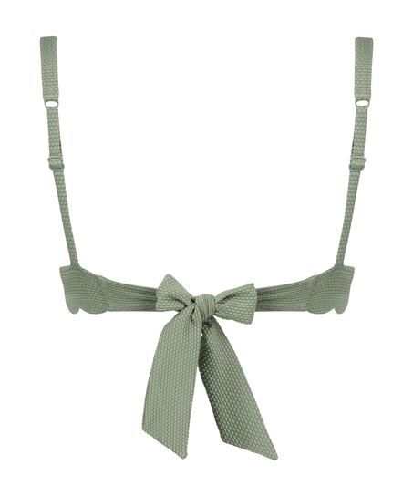 Haut de bikini Triangle Scallop, Vert