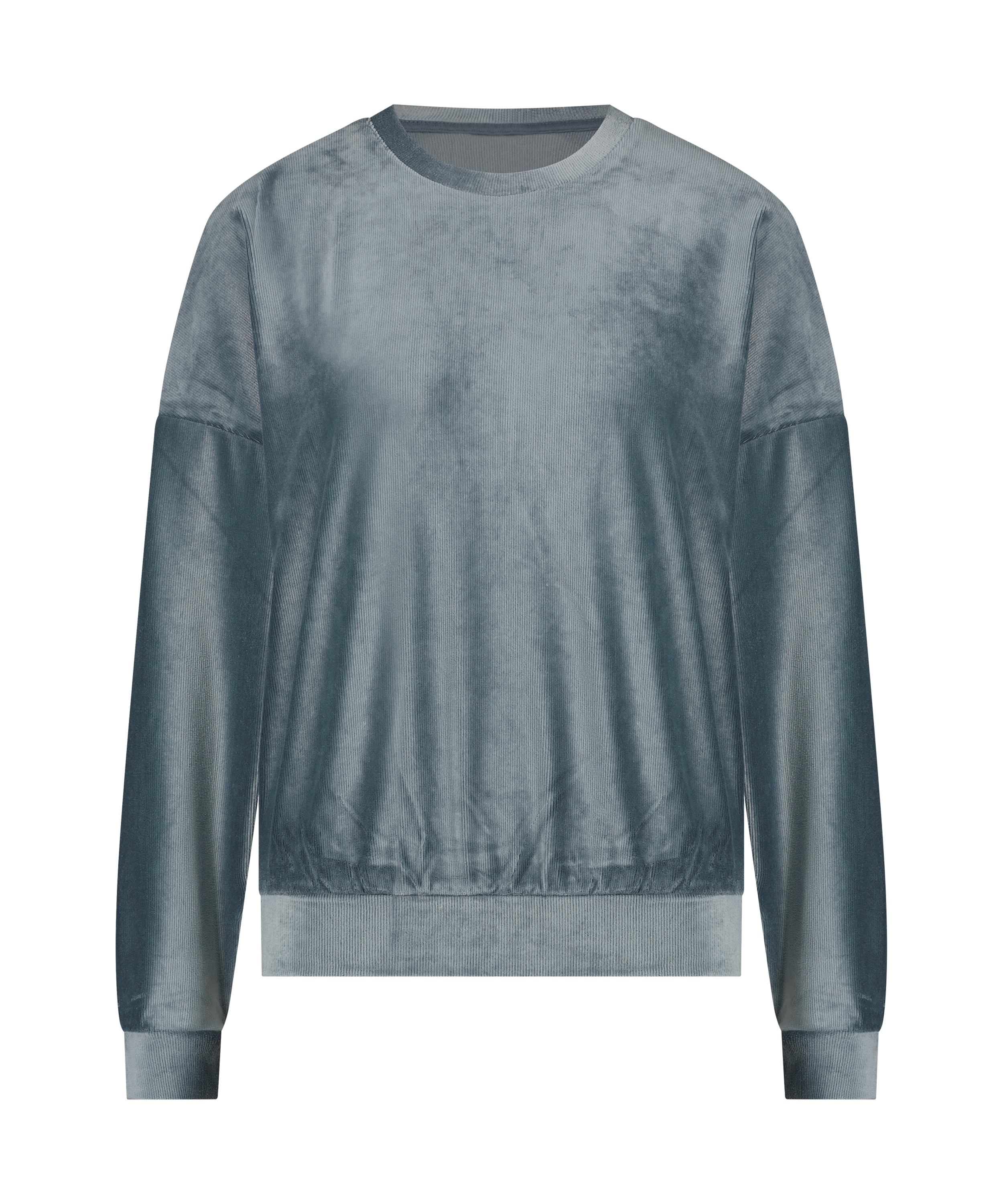 Top à manches longues Velours Rib, Bleu, main