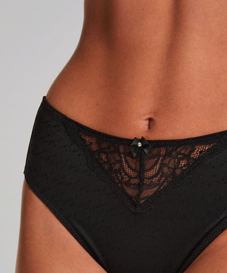 Slip taille haute Sophie, Noir