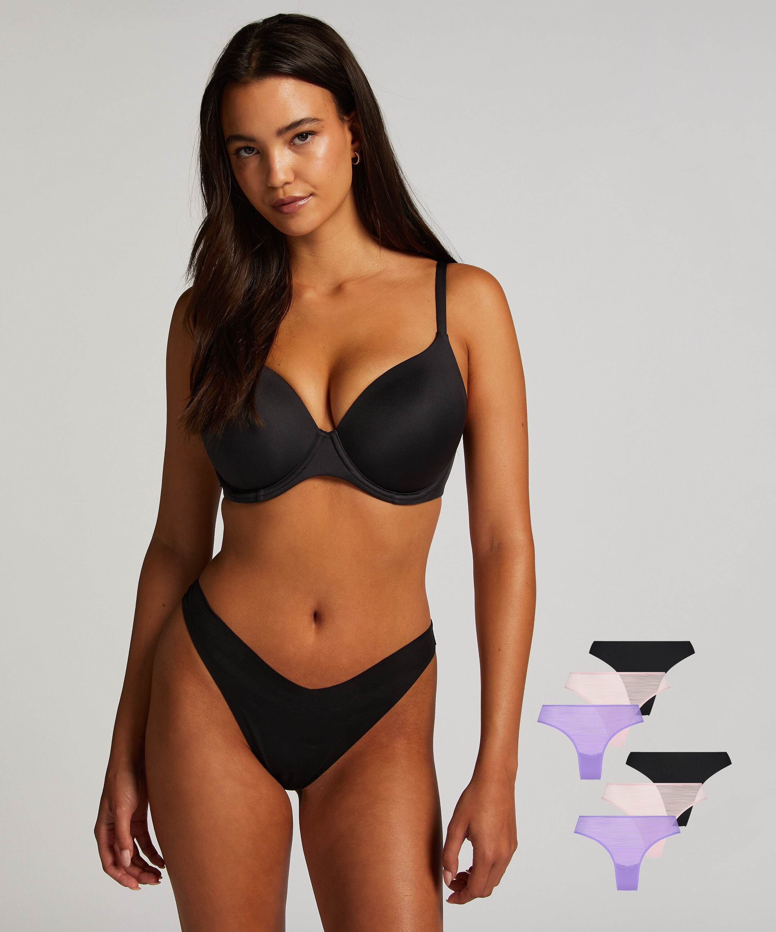 Lot de 6 slips brésiliens Invisibles, Vert Lot de 6 slips brésiliens Invisibles, Vert