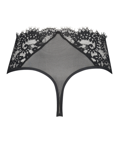 String haut Olivia Curvy, Noir
