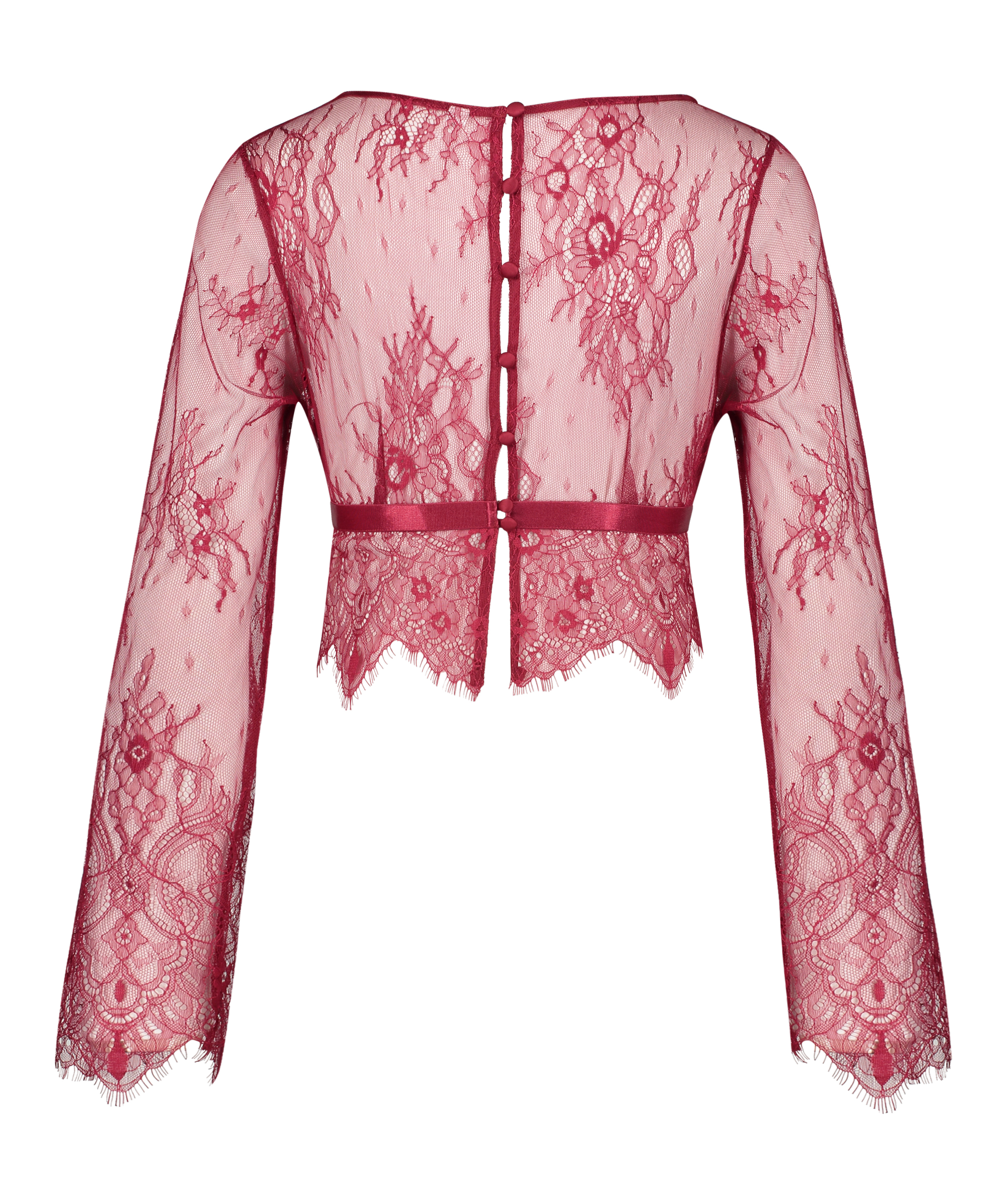 Top Allover Lace, Rouge, main