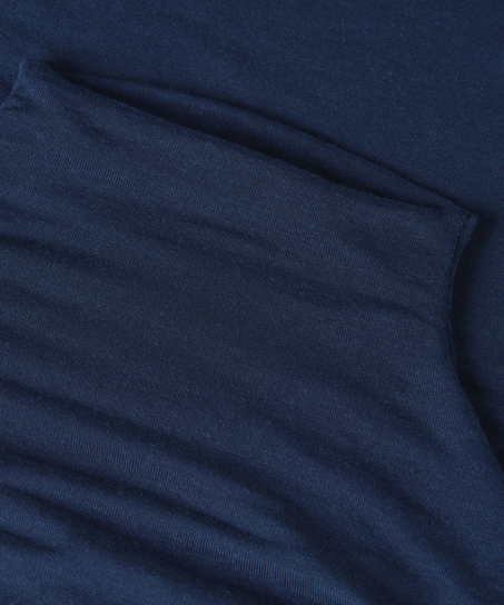 Haut avec cachemire à col roulé super soft, Bleu