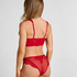 Soutien-gorge &agrave; armatures rembourr&eacute; longline Whitney, Rouge