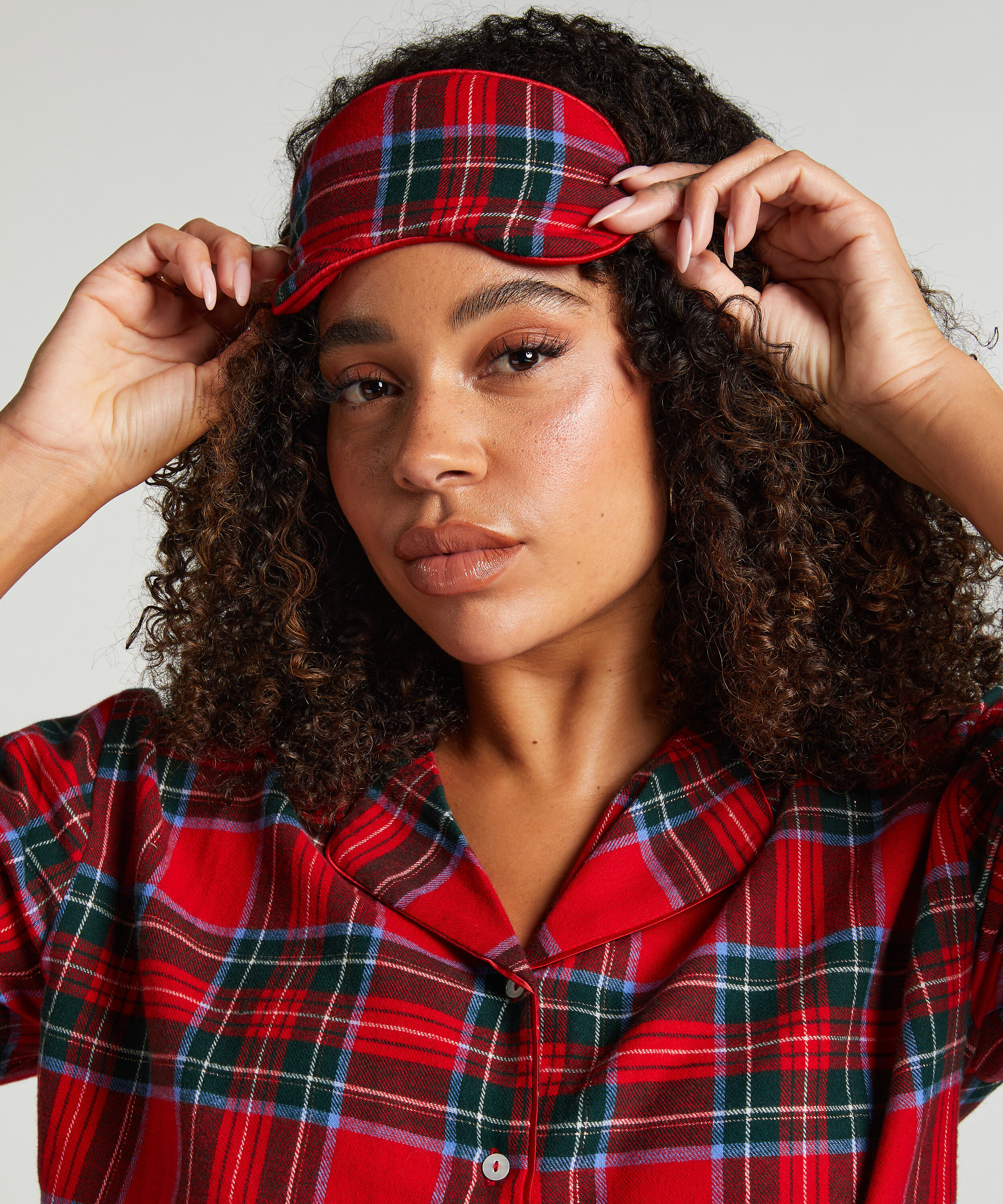 Masque pour dormir Flanelle, Rouge Masque pour dormir Flanelle, Rouge