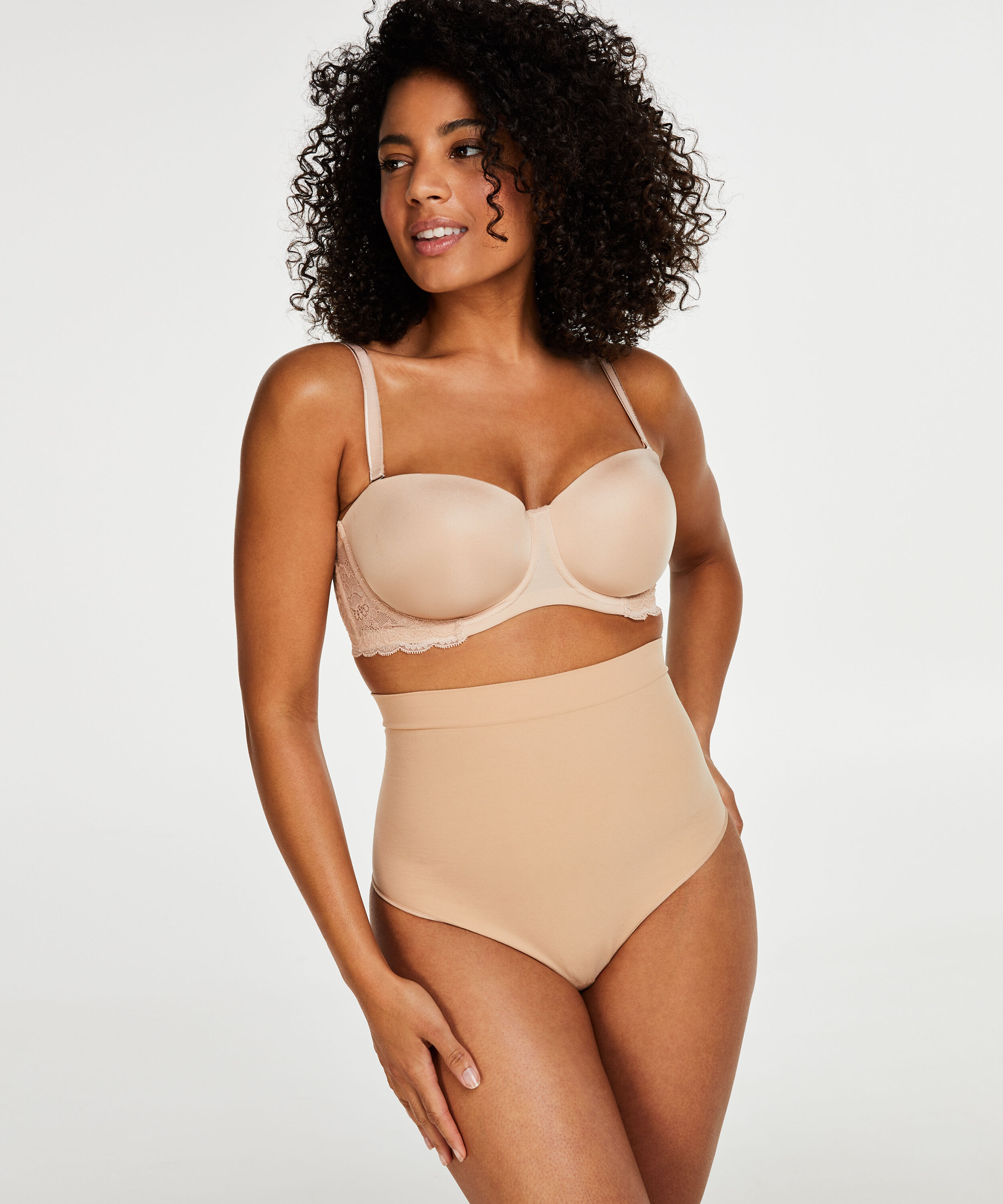 String raffermissant taille haute - Level 2, Beige