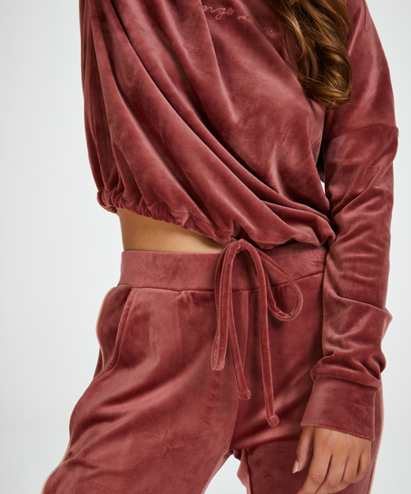 Pantalon de jogging Velour, Rose