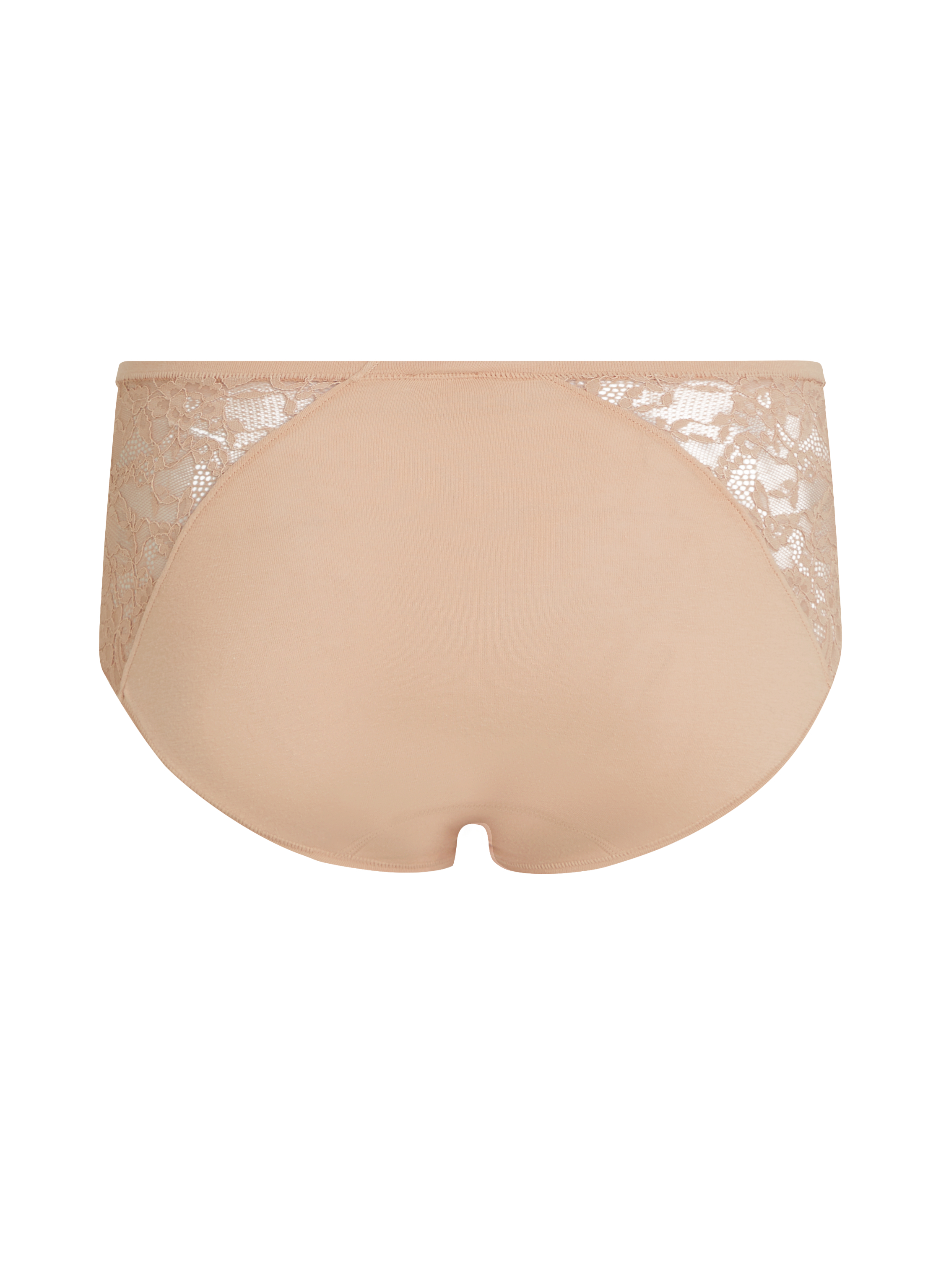 Combinaison en dentelle longueur midi, Beige, main