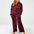 Pantalon de pyjama Velours, Rouge