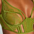 Soutien-gorge à armatures non-préformé longline Billie, Vert