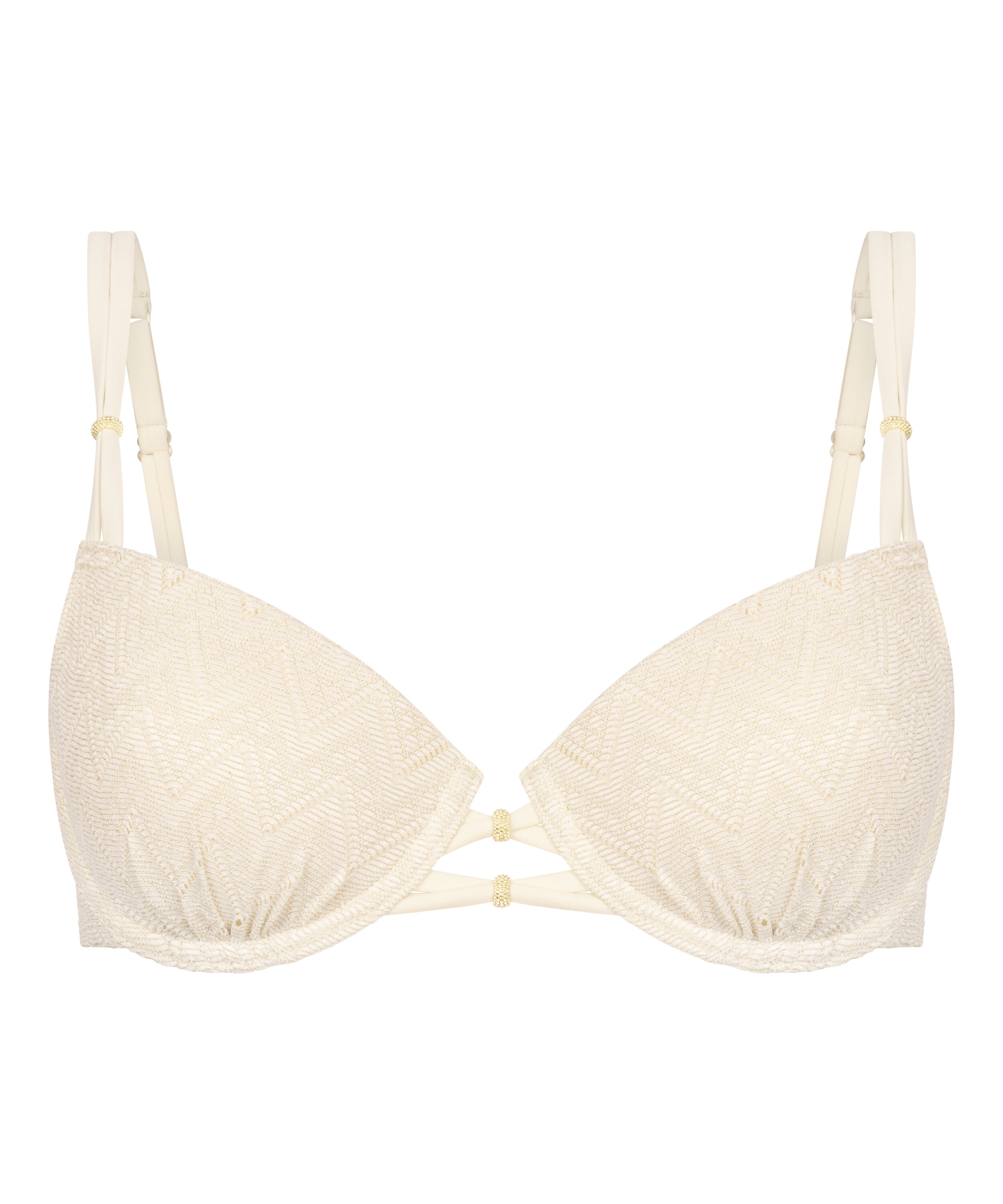 Crochet Bikini Top, Blanc