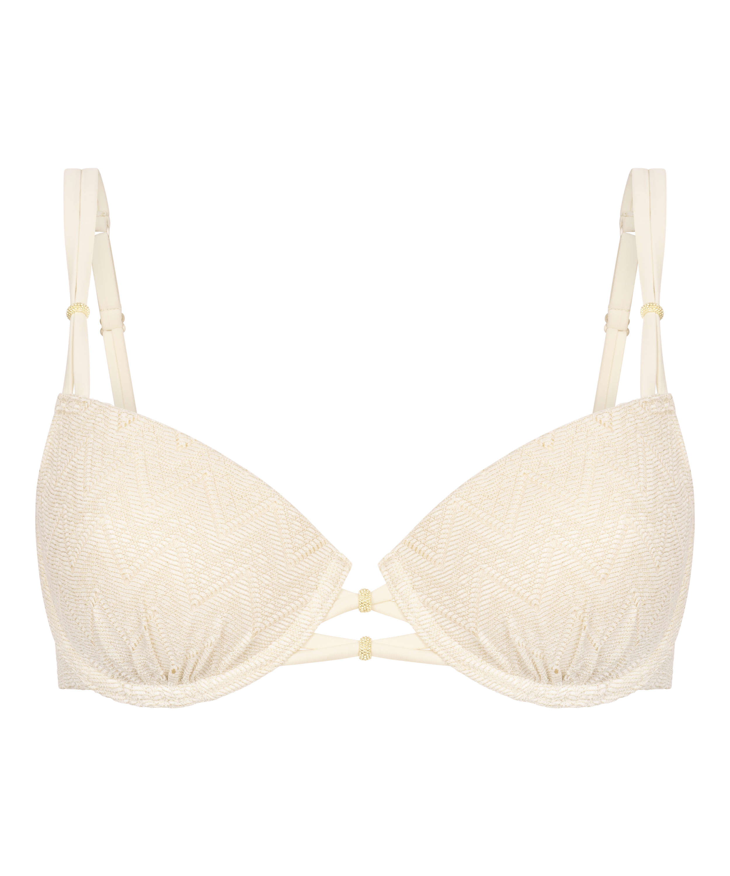 Crochet Bikini Top, Blanc, main