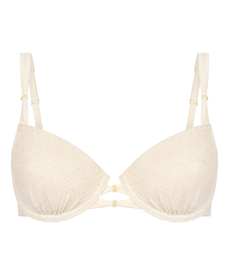 Crochet Bikini Top, Blanc