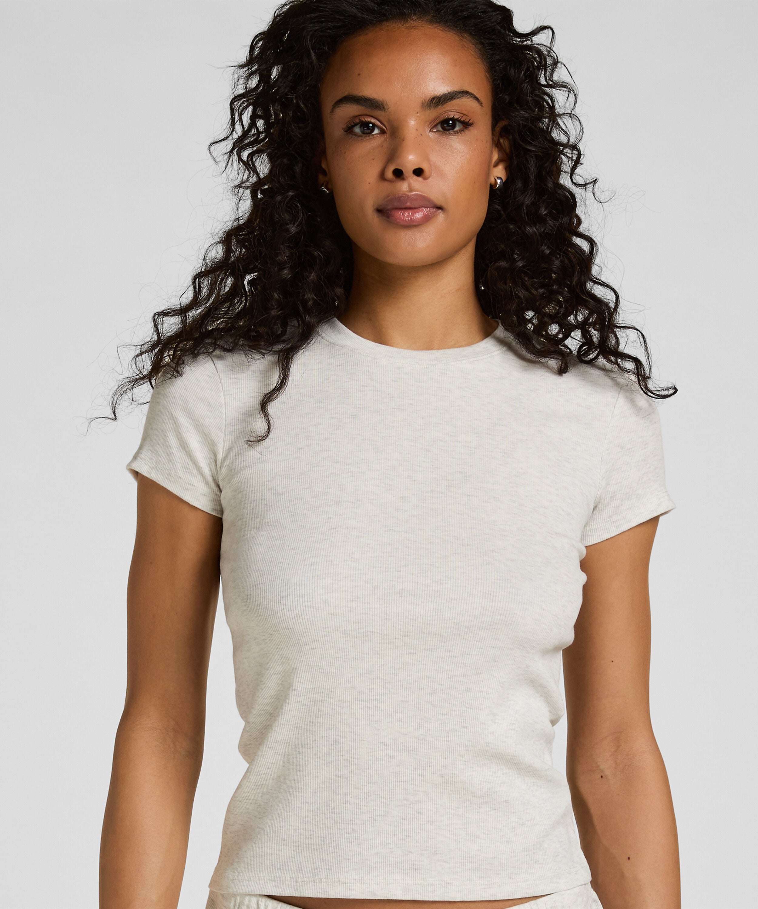 Haut de Pyjama à Manches Courtes, Gris Haut de Pyjama à Manches Courtes, Gris