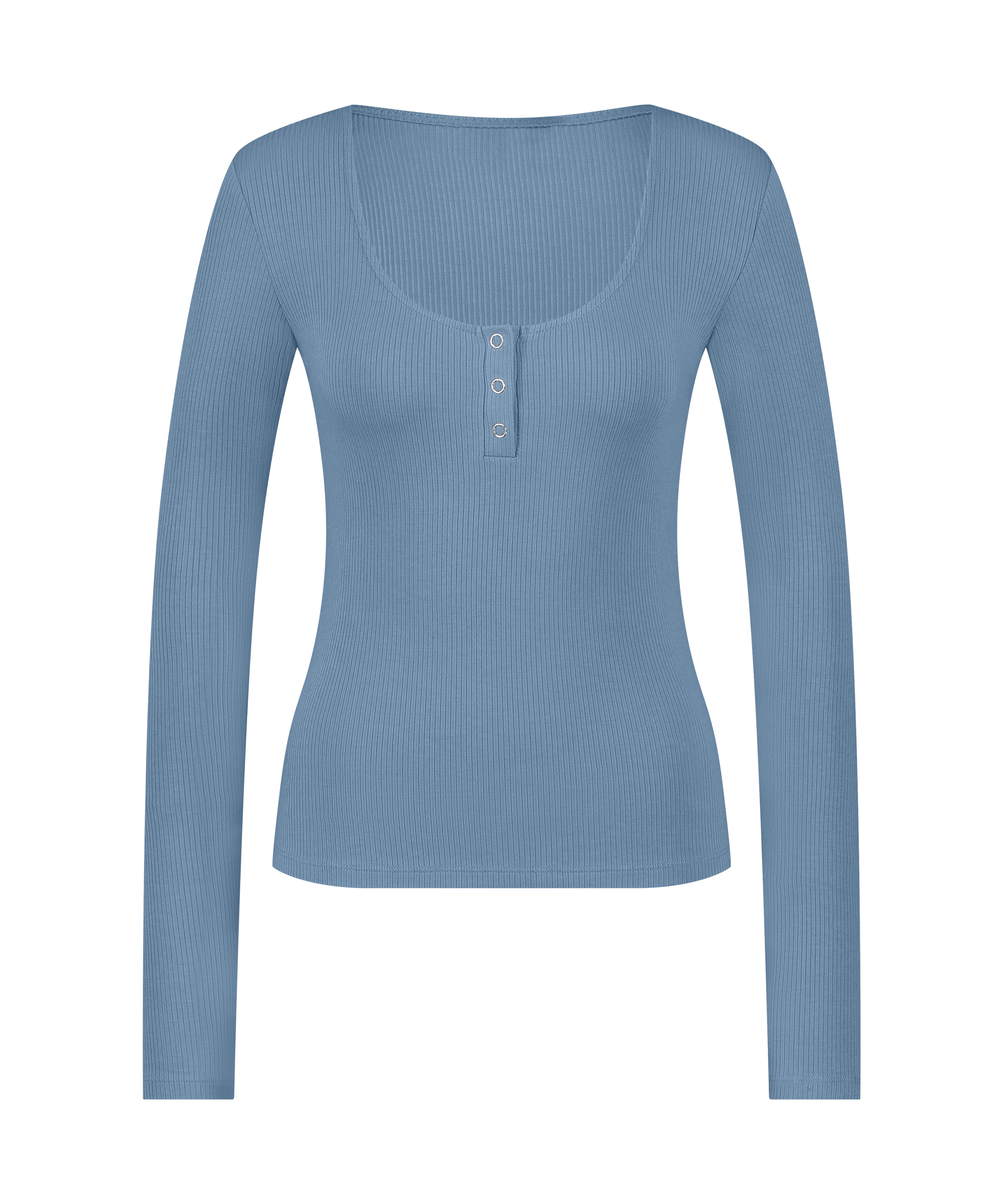 Top de pyjama Rib, Bleu, main