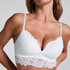 Soutien-gorge préformé sans armatures longline Shiloh, Blanc