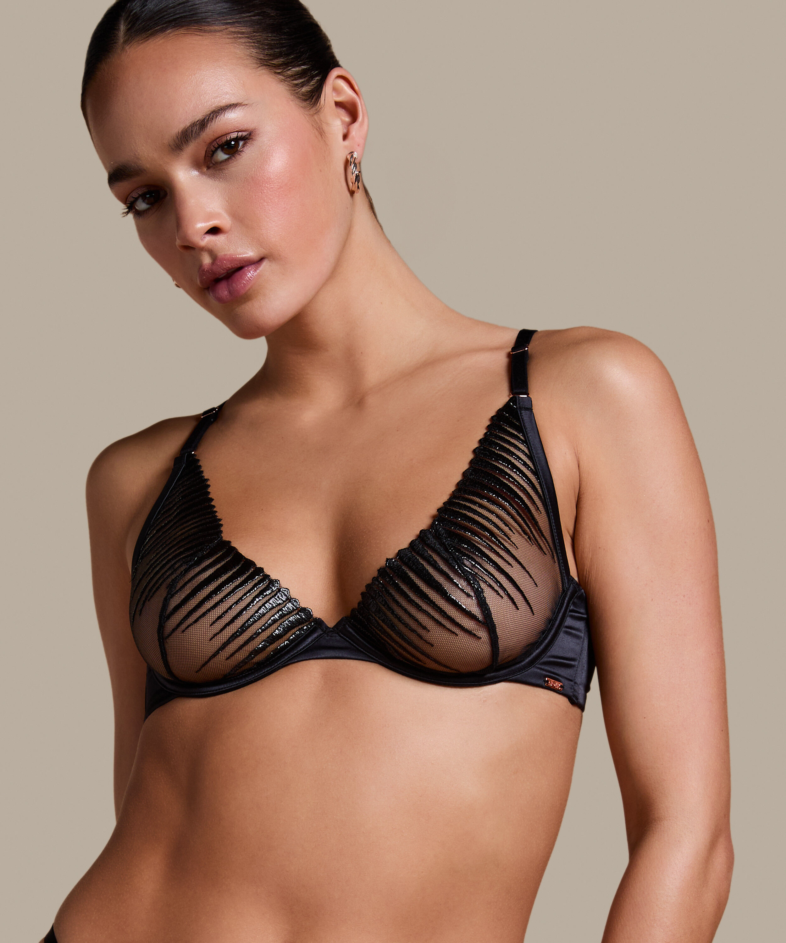 Soutien-gorge non-rembourré à armatures Alice, Noir