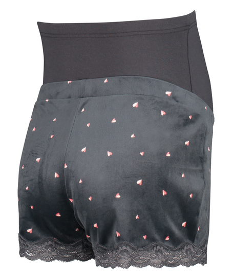 Short de grossesse Velours, Gris