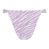Bas de bikini échancré Zebra, Violet