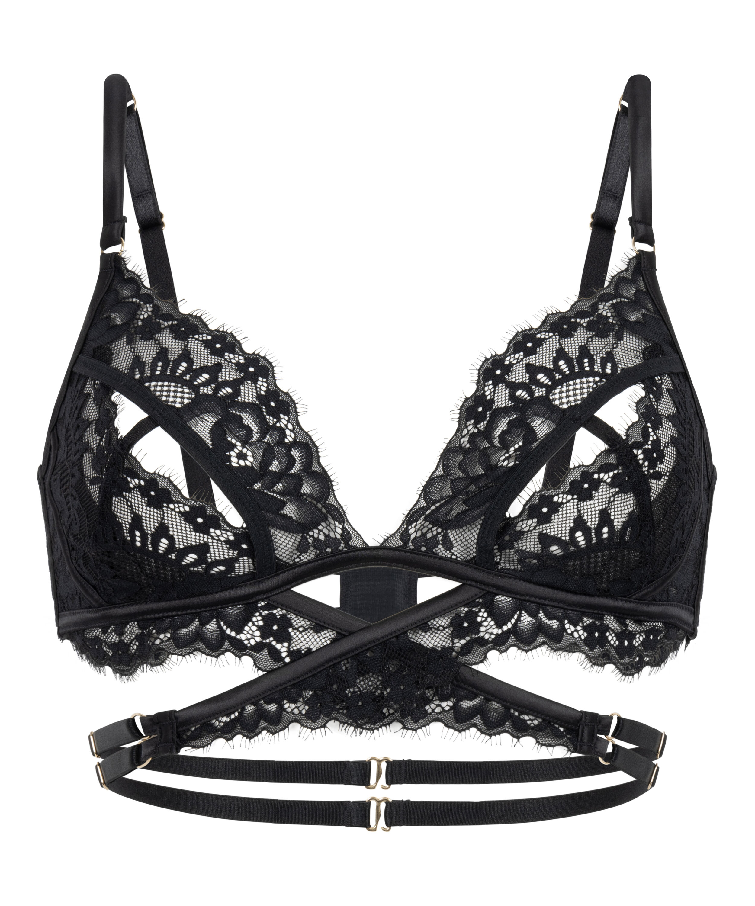 Brassi&egrave;re ouverte Anna, Noir
