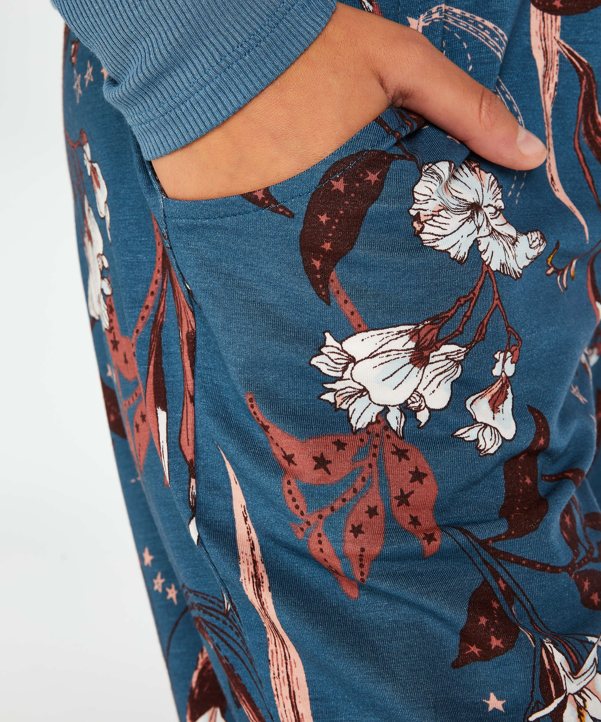 Petite Pantalon de pyjama Jersey, Bleu, main