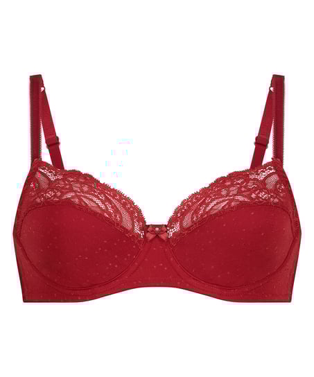 Soutien-gorge &agrave; armatures non-pr&eacute;form&eacute; Sophie, Rouge