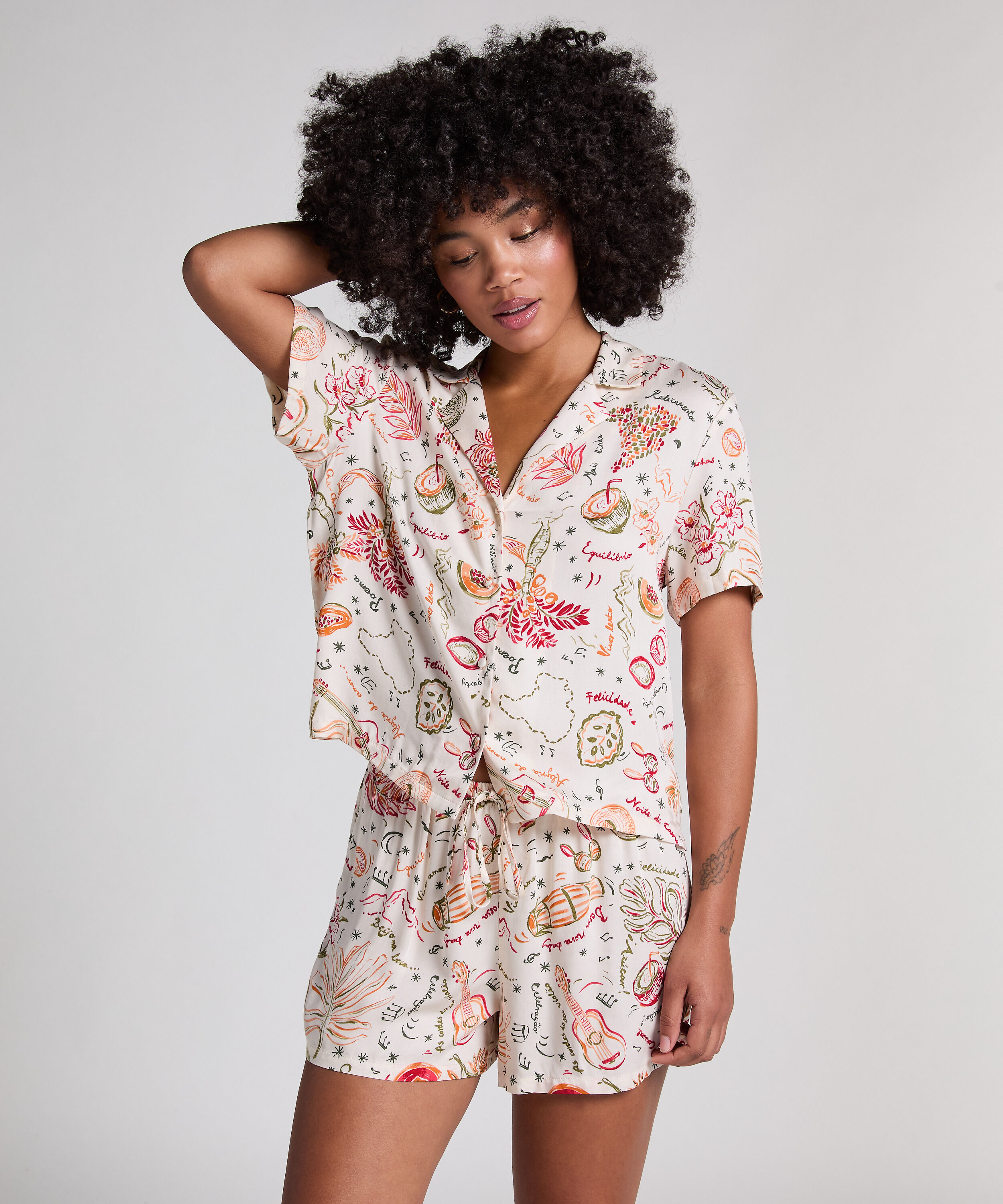 Short Satin, Blanc Short Satin, Blanc